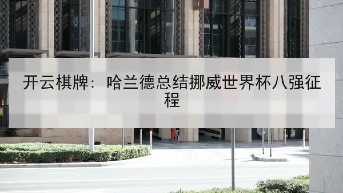 开云棋牌: 哈兰德总结挪威世界杯八强征程